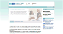 Desktop Screenshot of motherisk.org