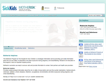 Tablet Screenshot of motherisk.org